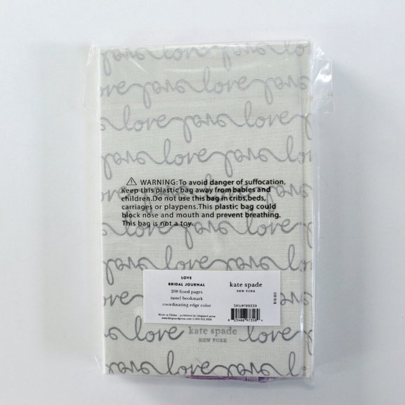 kate spade Love Scripts Bridal Journal Tassel Bookmark - Picture 4 of 6